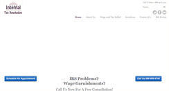 Desktop Screenshot of internaltaxresolution.com