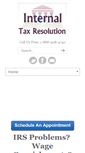 Mobile Screenshot of internaltaxresolution.com