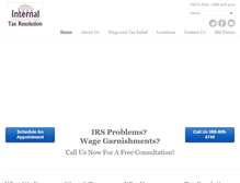 Tablet Screenshot of internaltaxresolution.com